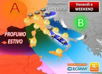 Meteo, weekend tra blitz di temporali e caldo afoso